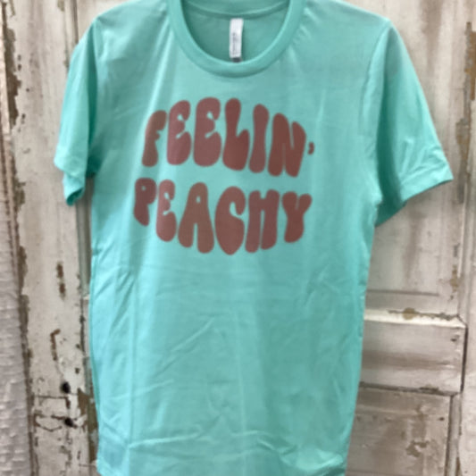 Turquoise Feelin’ Peachy tee