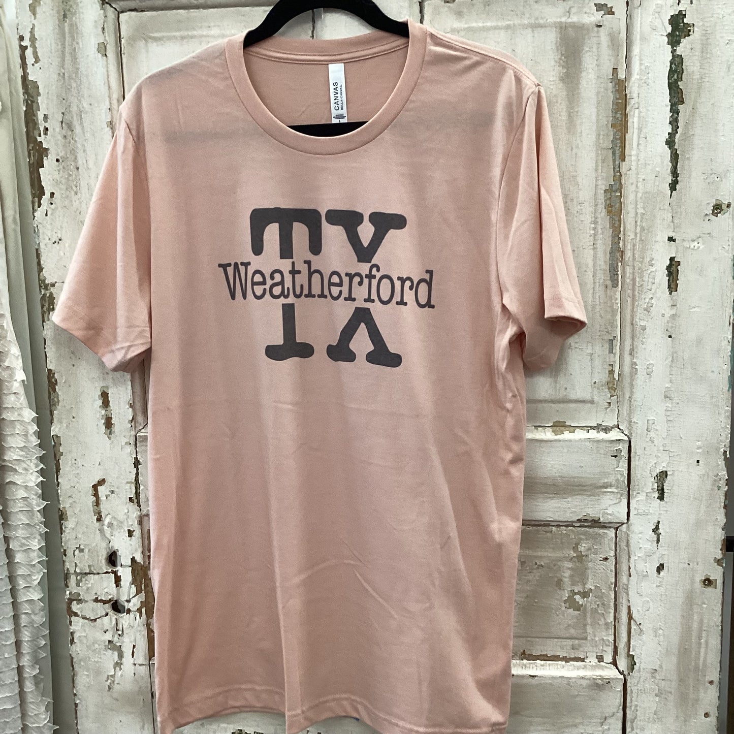 TX Weatherford tee peach