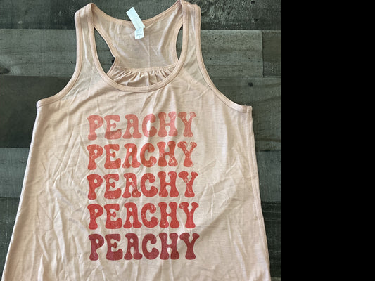 Peachy peachy peachy peachy peachy gathered back tank