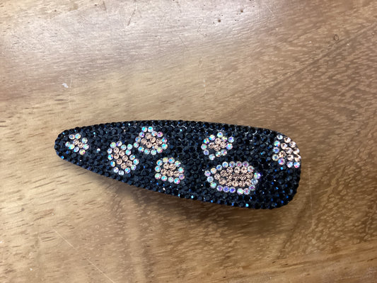 Colored crystal hair clip