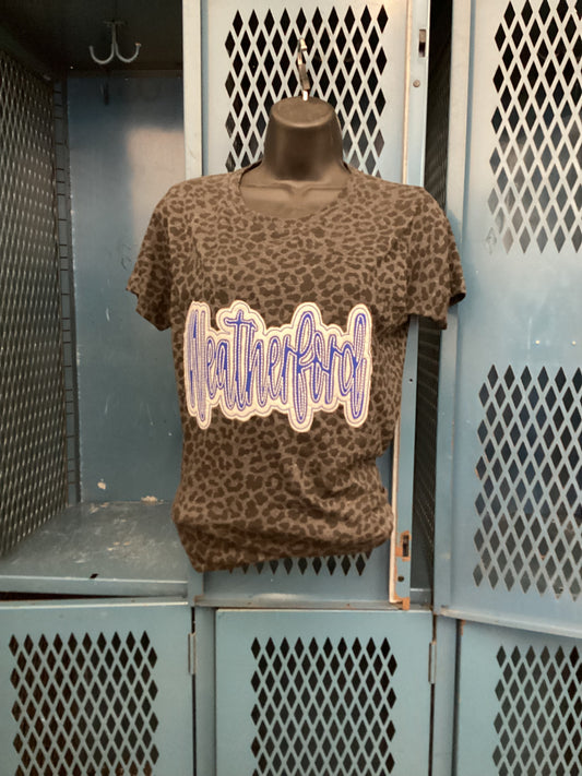 Weatherford Leopard Print Tee