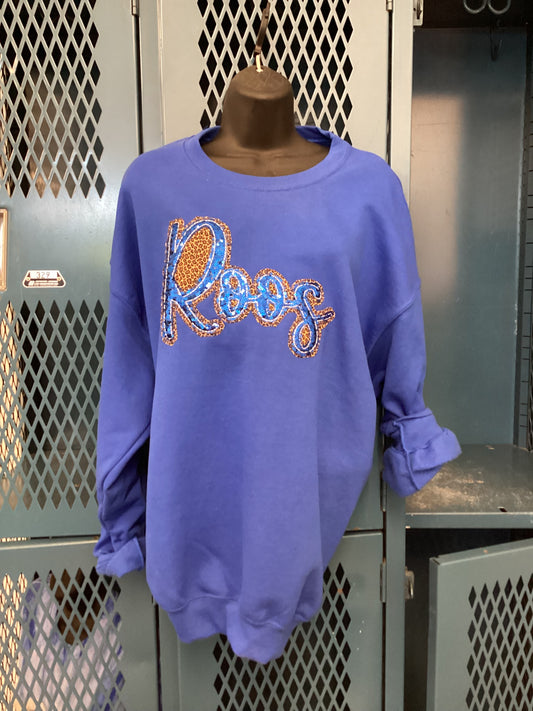 Sequin Leopard Print Roos Crewneck