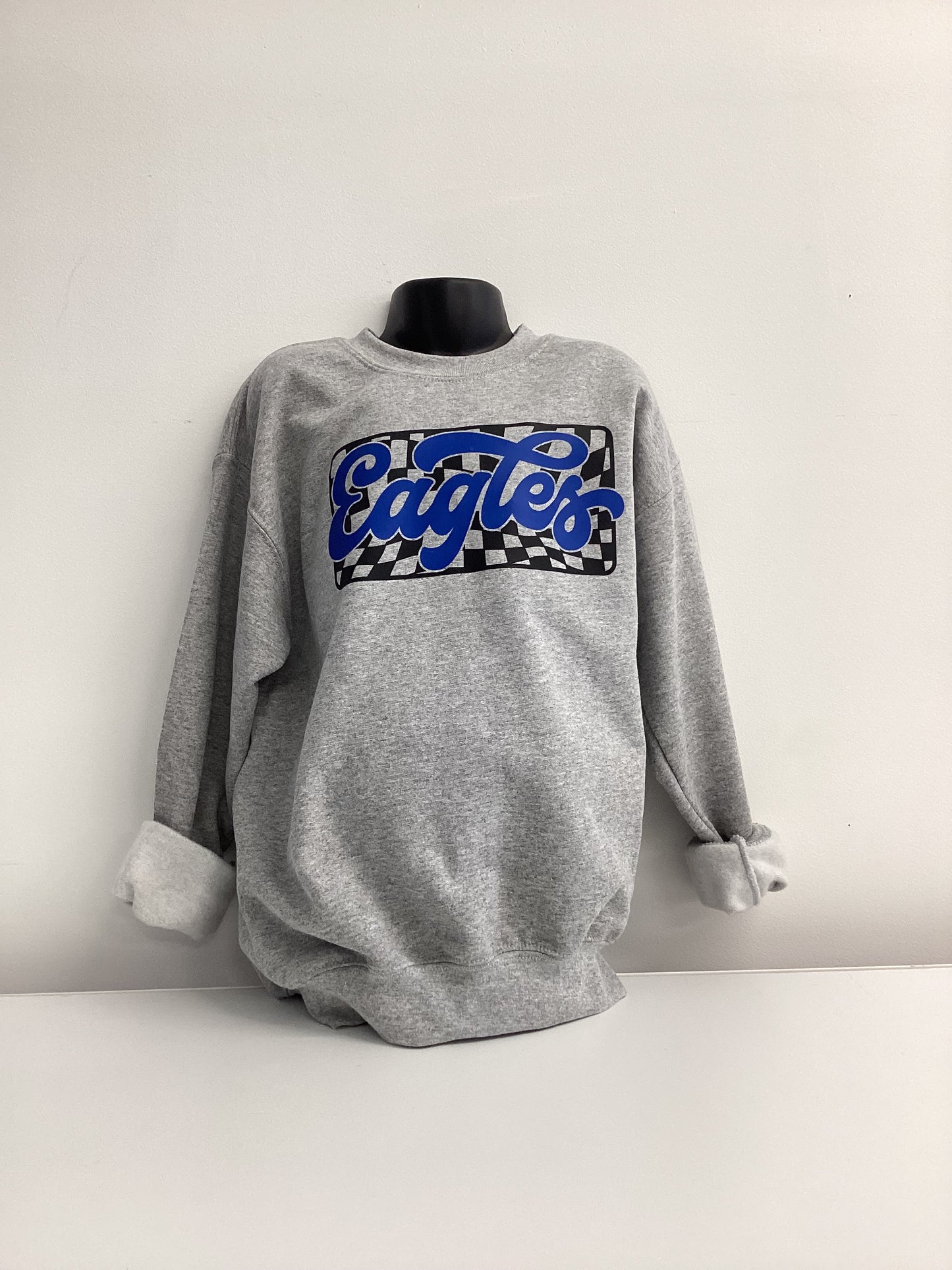 Eagles Checkered Crewneck