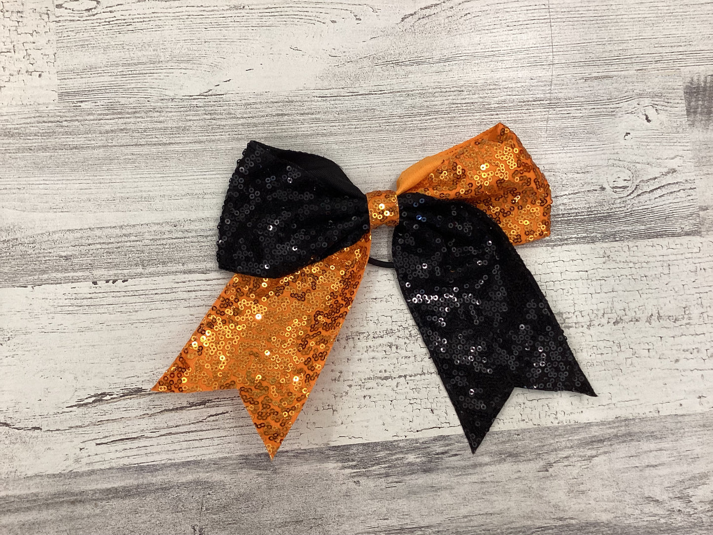 Orange and Black Bows