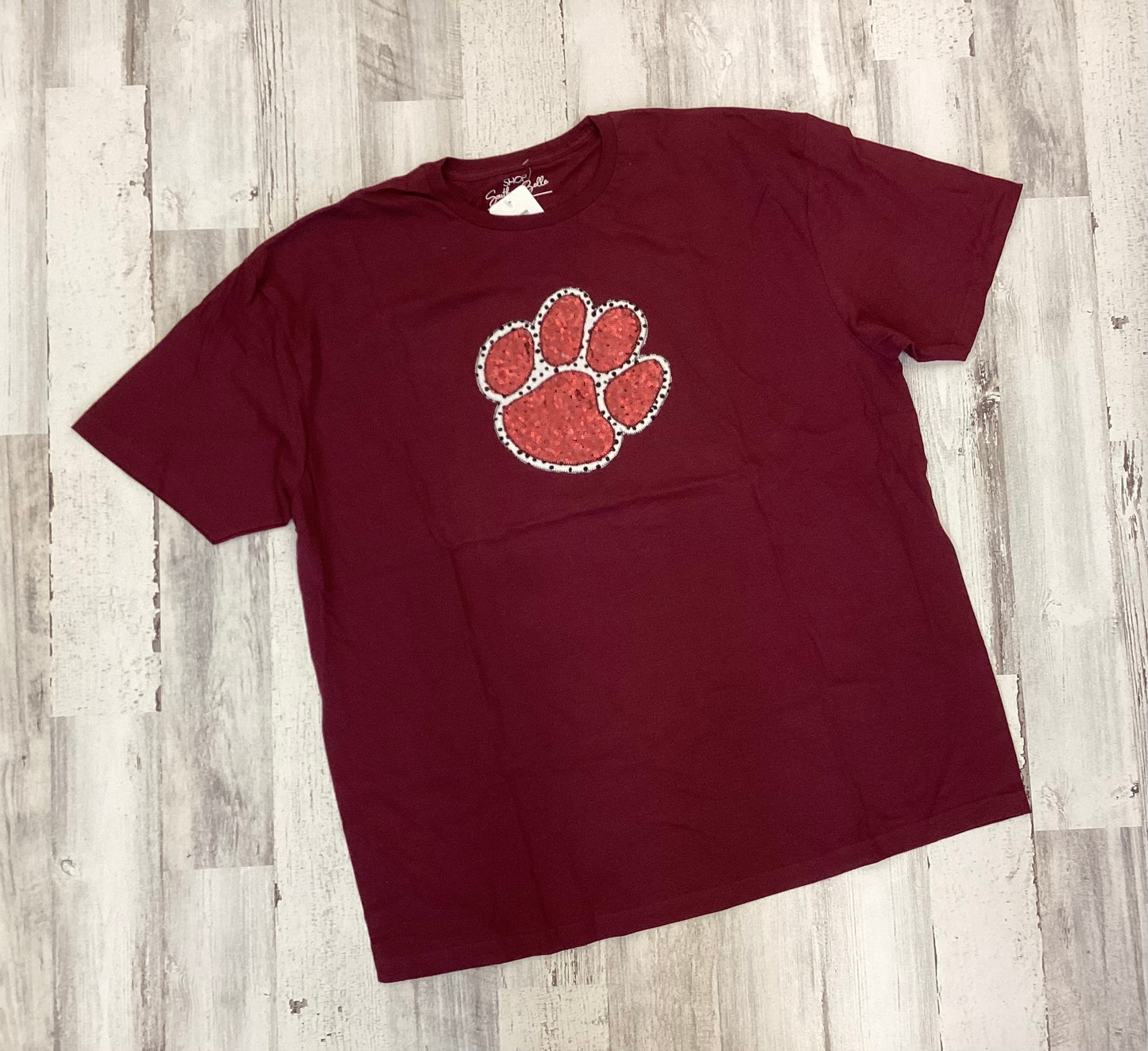 Sequin Paw Tee