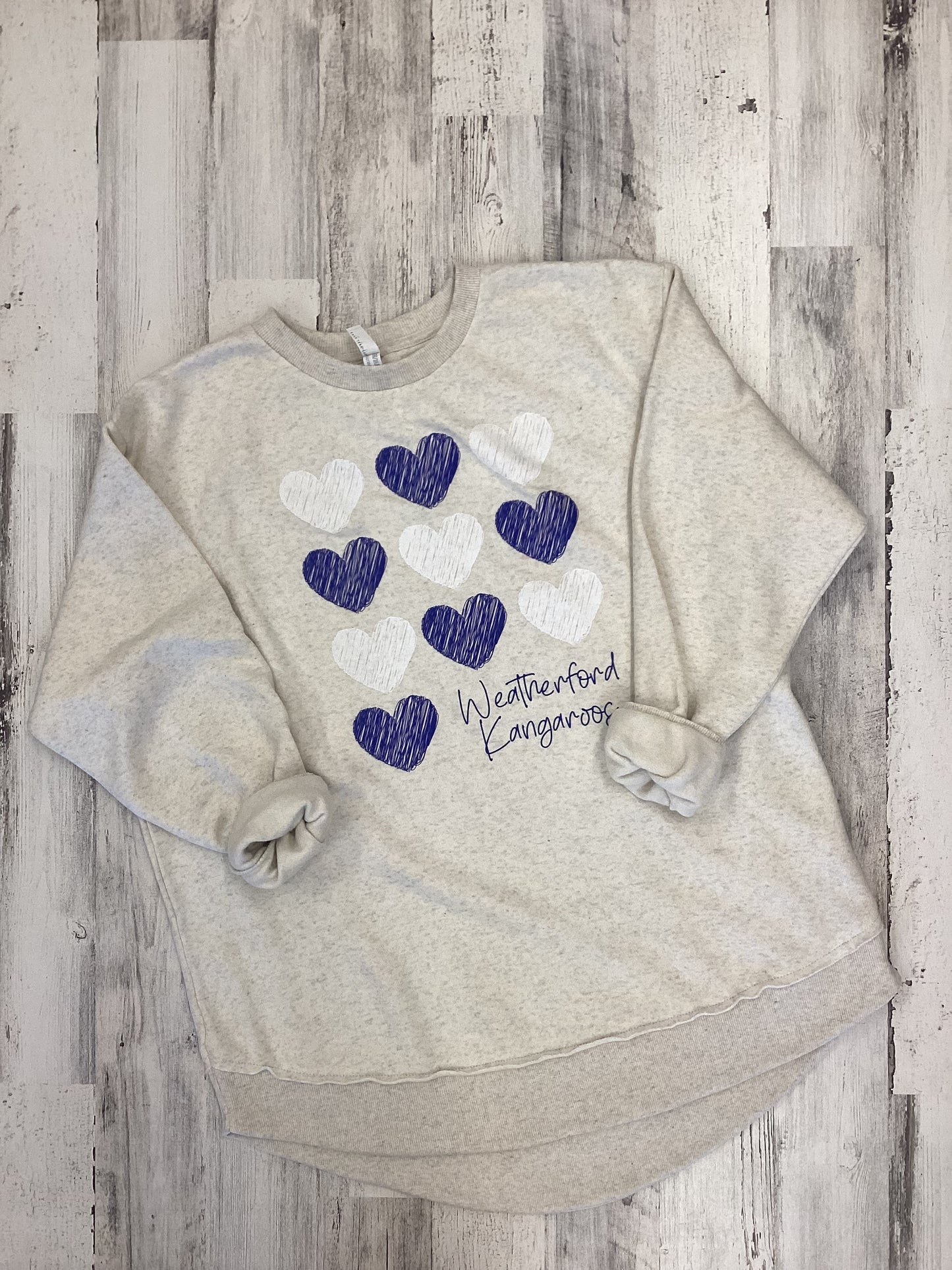 Weatherford Roos Heart Crewneck